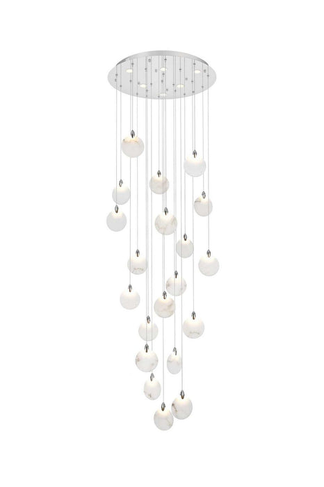 Elegant Lighting - 1012G32C-11ST - LED Chandelier - Avery - Chrome