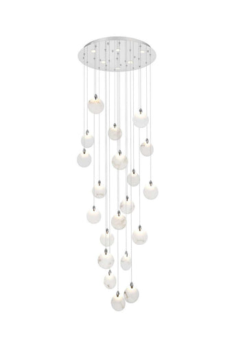 Avery LED Chandelier Chrome