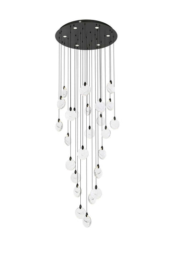 Avery LED Chandelier Black