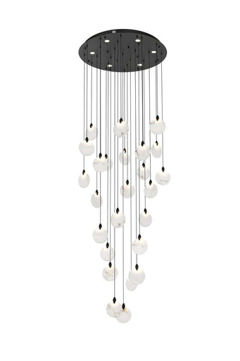 Avery LED Chandelier Black