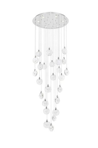 Avery LED Chandelier Chrome