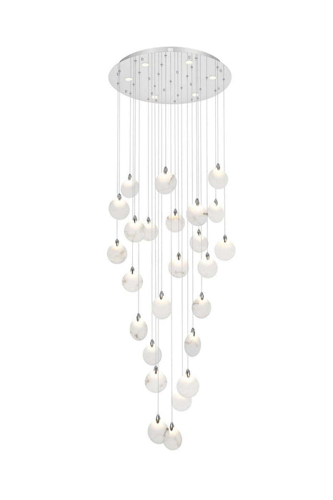Elegant Lighting - 1012G36C-11ST - LED Chandelier - Avery - Chrome