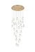 Elegant Lighting - 1012G36SG-01CR - LED Chandelier - Avery - Satin Gold