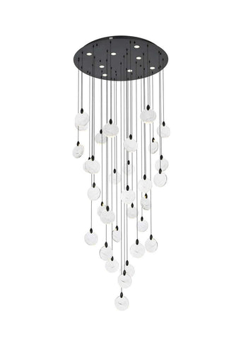 Avery LED Chandelier Black