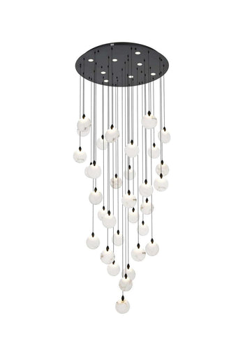 Avery LED Chandelier Black