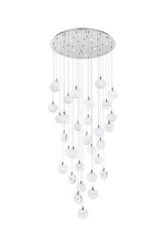 Avery LED Chandelier Chrome