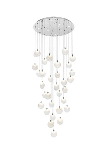 Avery LED Chandelier Chrome