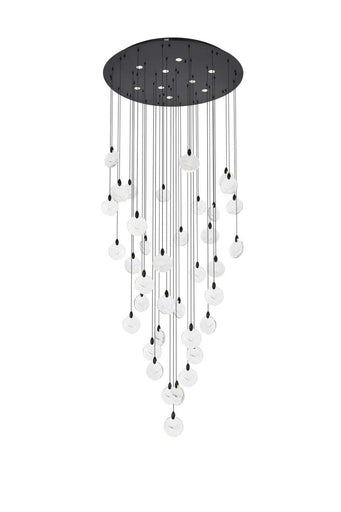 Avery LED Chandelier Black