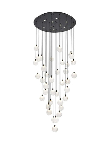 Avery LED Chandelier Black