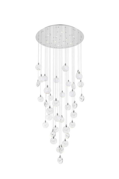 Elegant Lighting - 1012G48C-01CR - LED Chandelier - Avery - Chrome