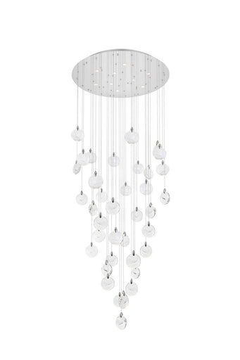 Avery LED Chandelier Chrome