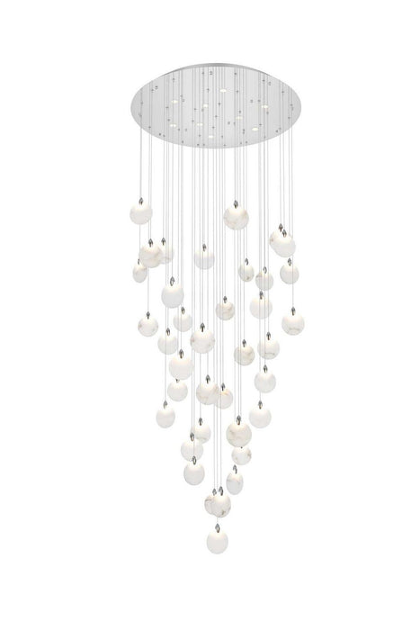 Elegant Lighting - 1012G48C-11ST - LED Chandelier - Avery - Chrome