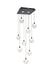 Elegant Lighting - 1012S20BK-11ST - LED Pendant - Avery - Black