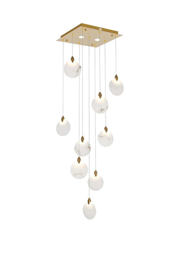 Avery LED Pendant Satin Gold