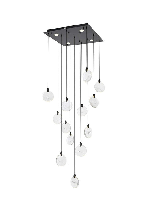 Elegant Lighting - 1012S26BK-01CR - LED Pendant - Avery - Black