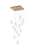 Elegant Lighting - 1012S26SG-01CR - LED Pendant - Avery - Satin Gold
