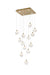 Elegant Lighting - 1012S26SG-11ST - LED Pendant - Avery - Satin Gold