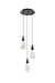 Elegant Lighting - 1013D12BK-02CR - LED Pendant - Amora - Black