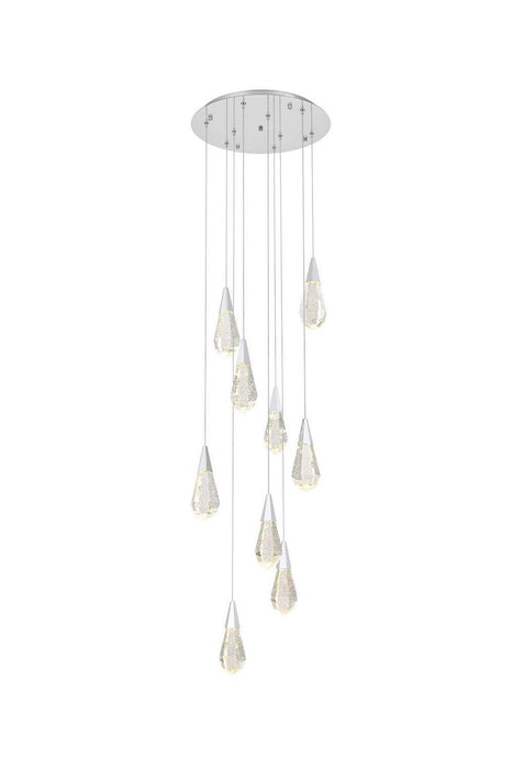 Elegant Lighting - 1013D20C-02CR - LED Pendant - Amora - Chrome