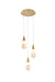 Elegant Lighting - 1013D12SG-22ST - LED Pendant - Amora - Satin Gold