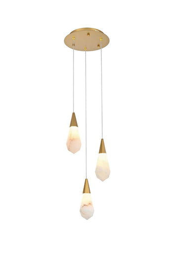 Amora LED Pendant Satin Gold