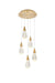 Elegant Lighting - 1013D16SG-02CR - LED Pendant - Amora - Satin Gold