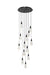 Elegant Lighting - 1013D24BK-02CR - LED Pendant - Amora - Black
