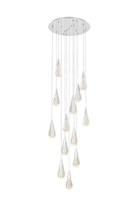 Elegant Lighting - 1013D24C-02CR - LED Pendant - Amora - Chrome