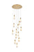 Elegant Lighting - 1013D24SG-22ST - LED Pendant - Amora - Satin Gold