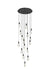 Elegant Lighting - 1013D28BK-02CR - LED Pendant - Amora - Black