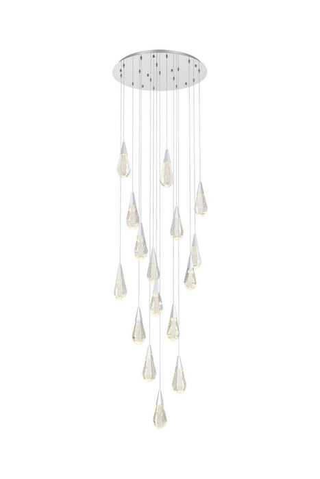 Elegant Lighting - 1013D28C-02CR - LED Pendant - Amora - Chrome