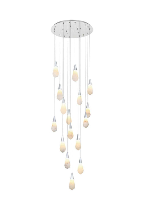 Elegant Lighting - 1013D28C-22ST - LED Pendant - Amora - Chrome