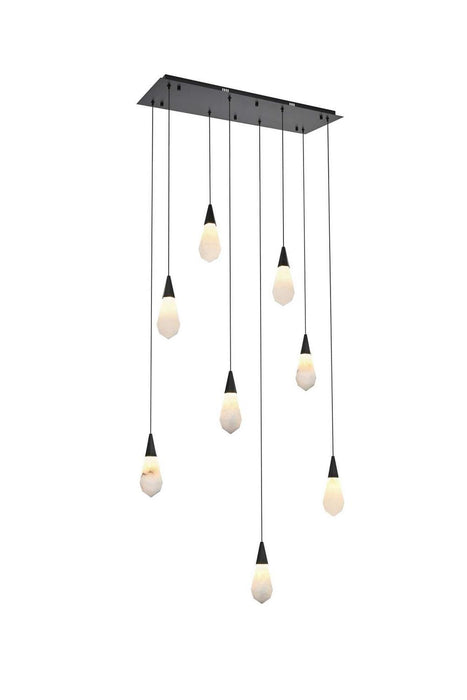 Elegant Lighting - 1013D36BK-22ST - LED Pendant - Amora - Black