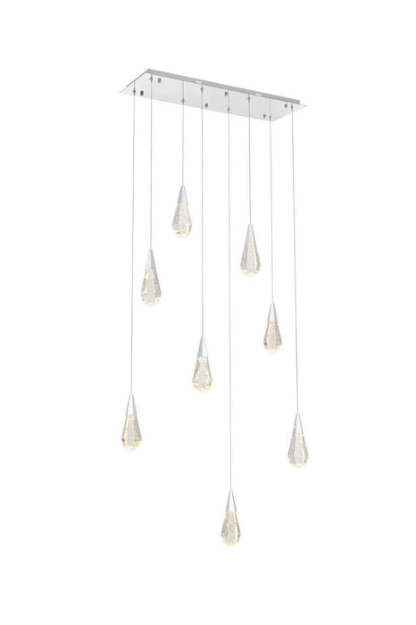 Elegant Lighting - 1013D36C-02CR - LED Pendant - Amora - Chrome