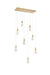 Elegant Lighting - 1013D36SG-02CR - LED Pendant - Amora - Satin Gold