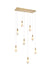Elegant Lighting - 1013D36SG-22ST - LED Pendant - Amora - Satin Gold