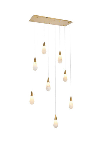 Amora LED Pendant Satin Gold