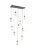 Elegant Lighting - 1013D42BK-22ST - LED Pendant - Amora - Black