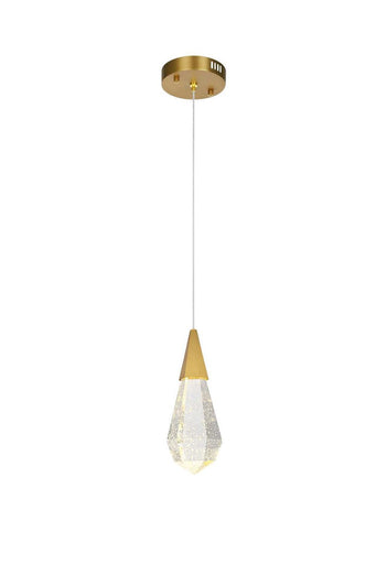 Amora LED Pendant Satin Gold
