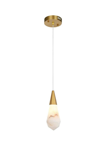 Amora LED Pendant Satin Gold