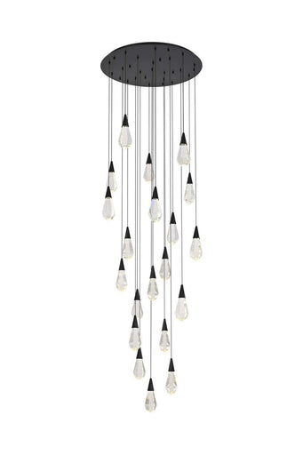 Amora LED Chandelier Black