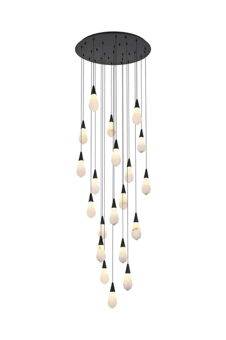Elegant Lighting - 1013G32BK-22ST - LED Chandelier - Amora - Black