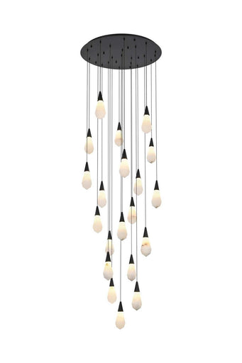 Amora LED Chandelier Black