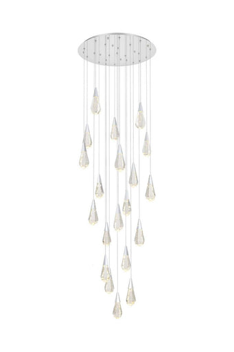 Amora LED Chandelier Chrome