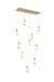 Elegant Lighting - 1013D42SG-22ST - LED Pendant - Amora - Satin Gold