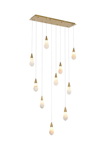 Amora LED Pendant Satin Gold