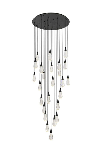 Amora LED Chandelier Black
