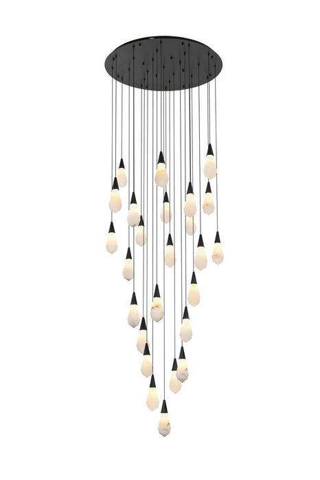 Elegant Lighting - 1013G36BK-22ST - LED Chandelier - Amora - Black