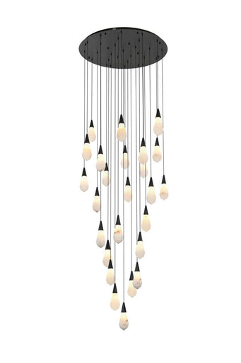 Amora LED Chandelier Black