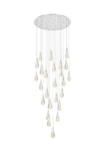Amora LED Chandelier Chrome
